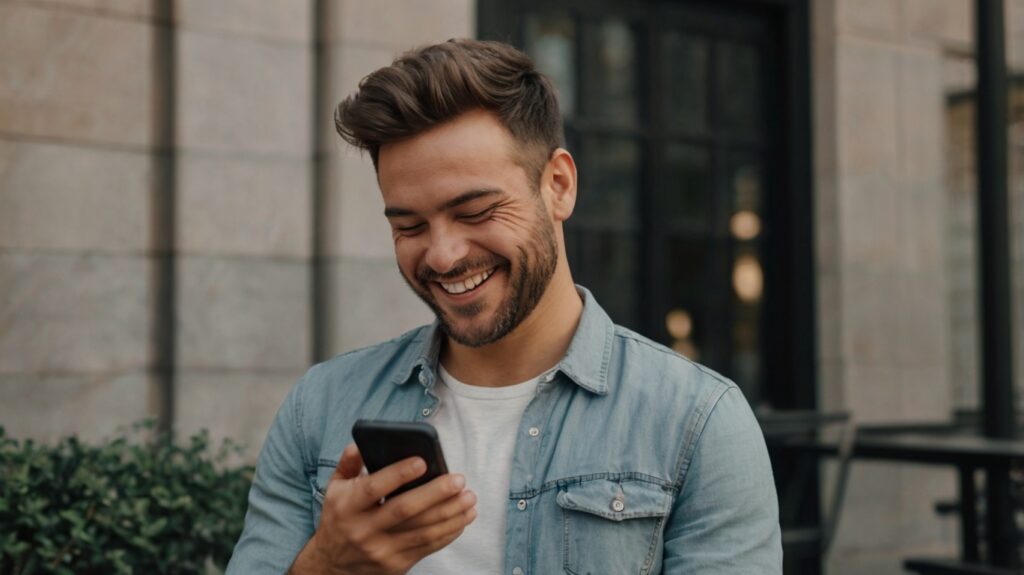 Man Chatting with His AI Girlfriend